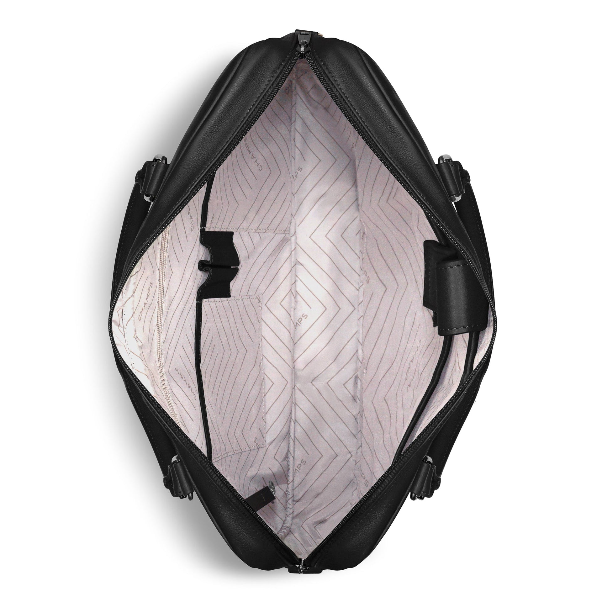 Onyx / Leather Slim Briefcase Champs Luggage Shopify Collective