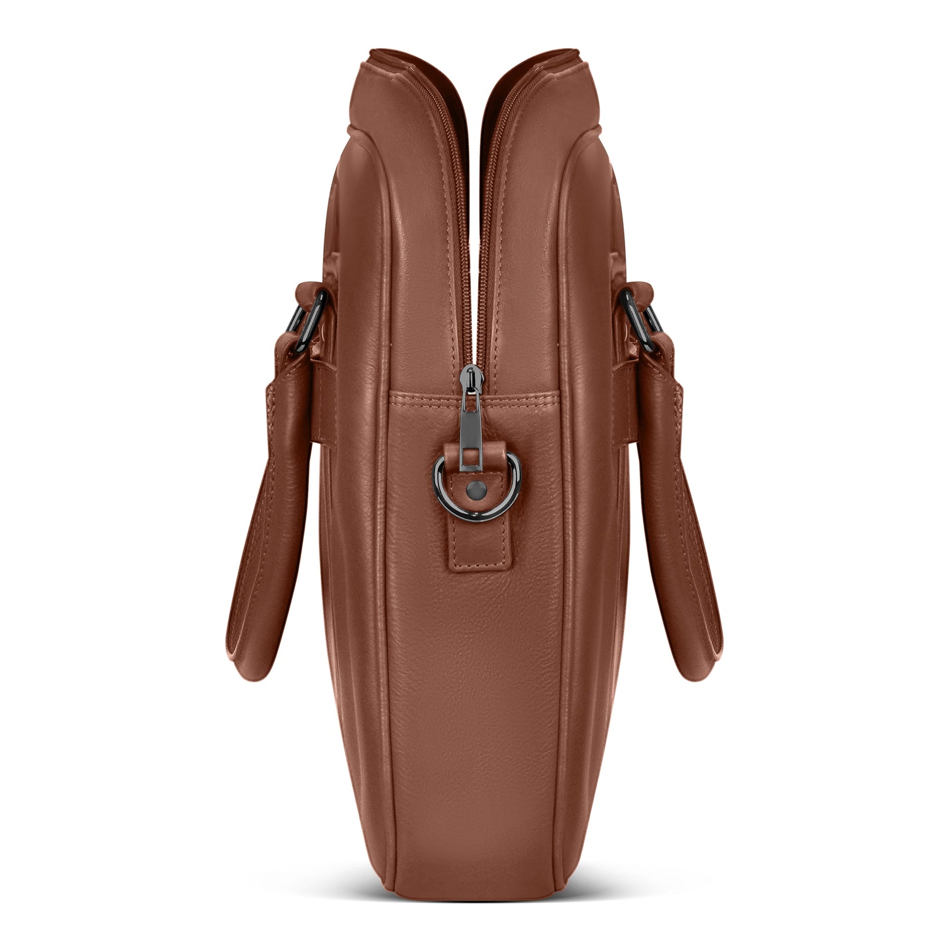 Onyx / Leather Slim Briefcase Champs Luggage Shopify Collective