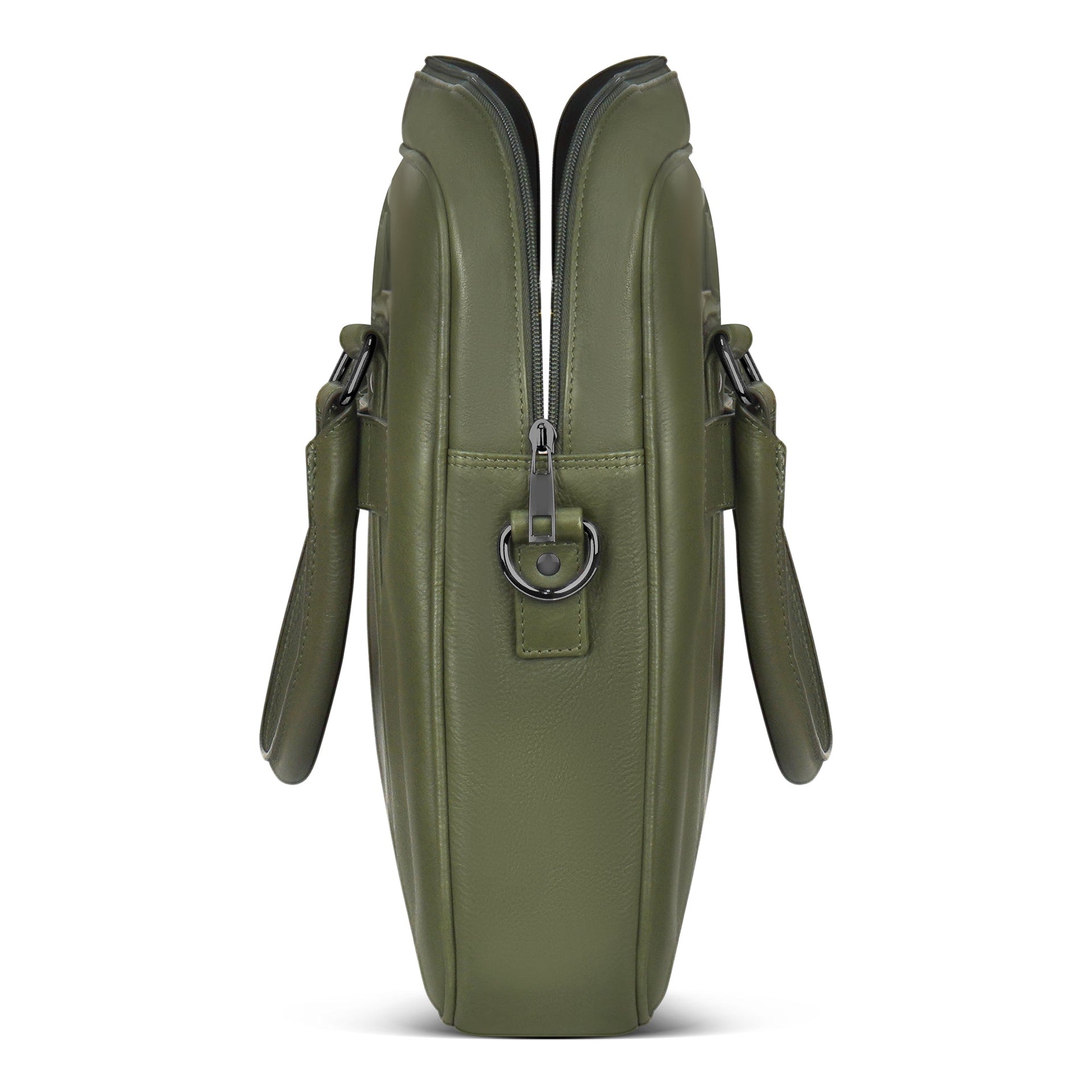 Onyx / Leather Slim Briefcase Champs Luggage Shopify Collective