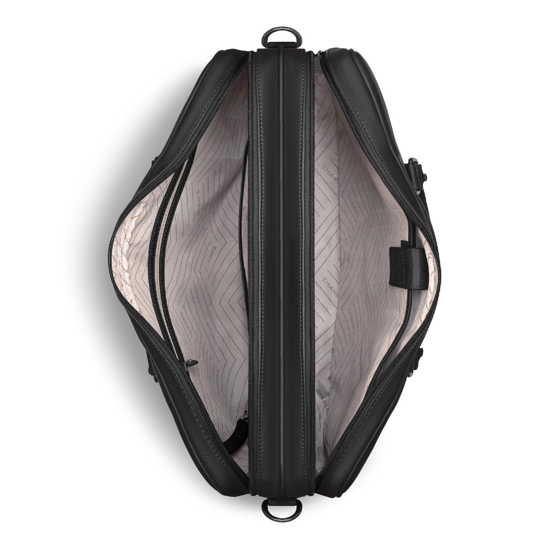 Onyx / Leather Briefcase Champs Luggage Shopify Collective