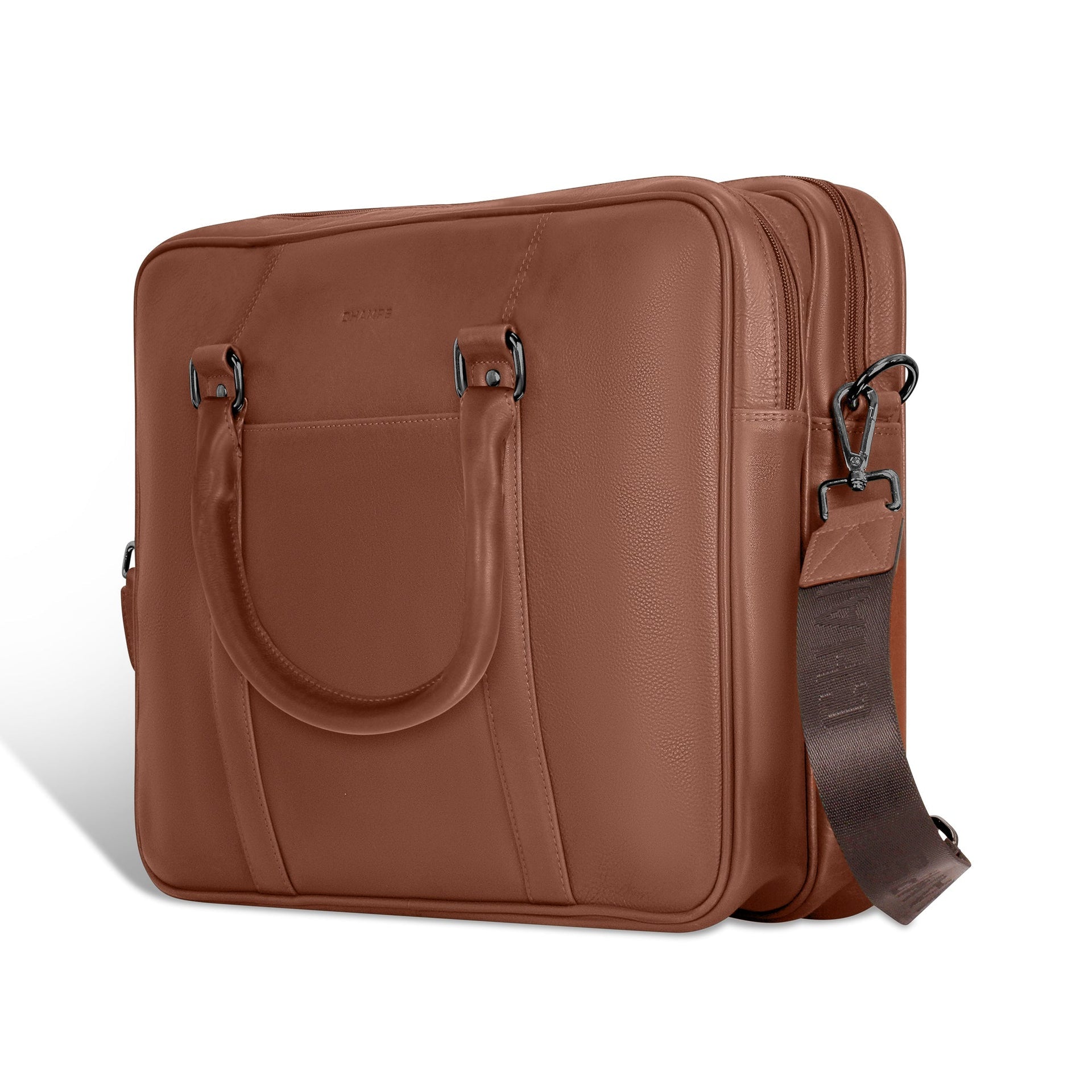 Onyx / Leather Briefcase Champs Luggage Shopify Collective