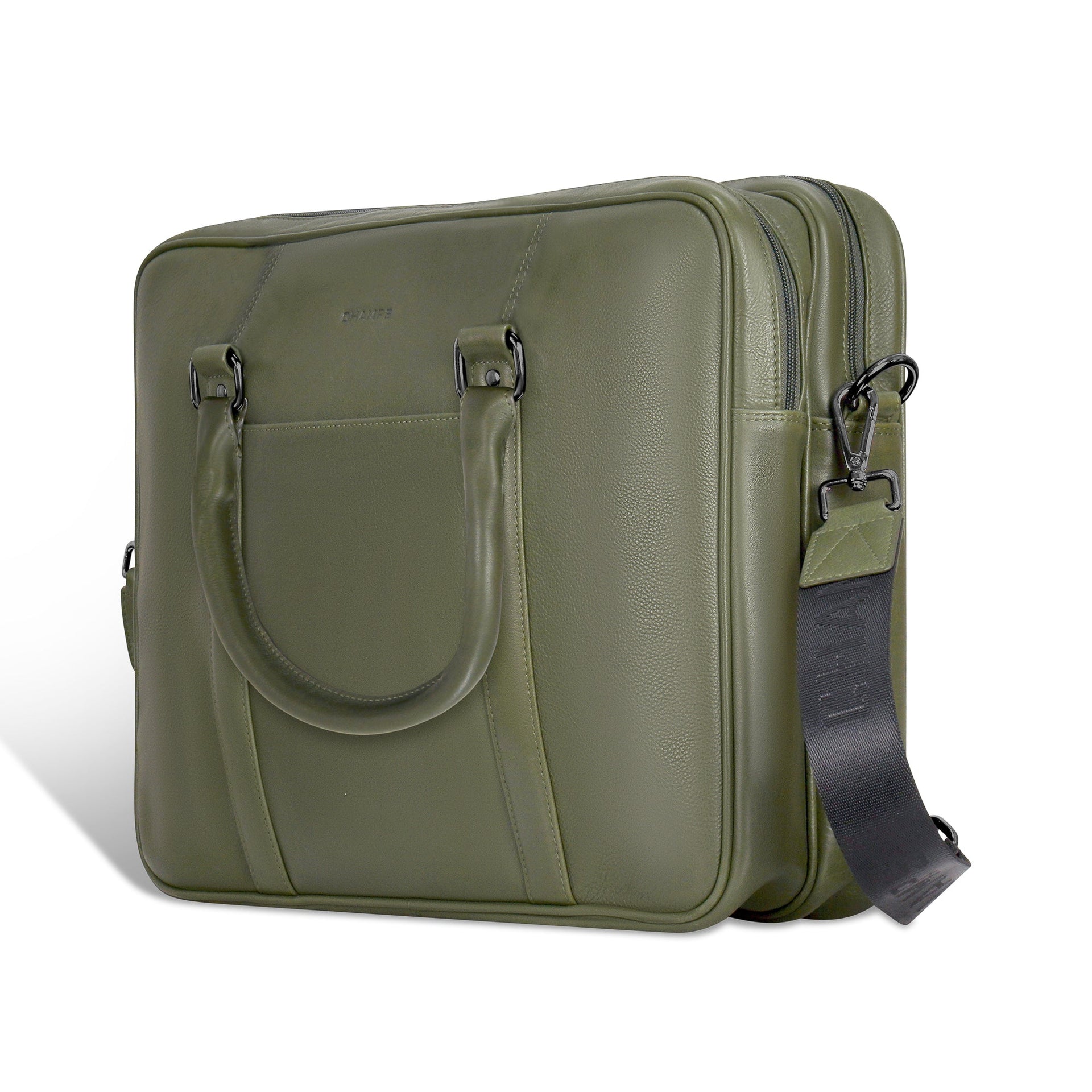 Onyx / Leather Briefcase Champs Luggage Shopify Collective