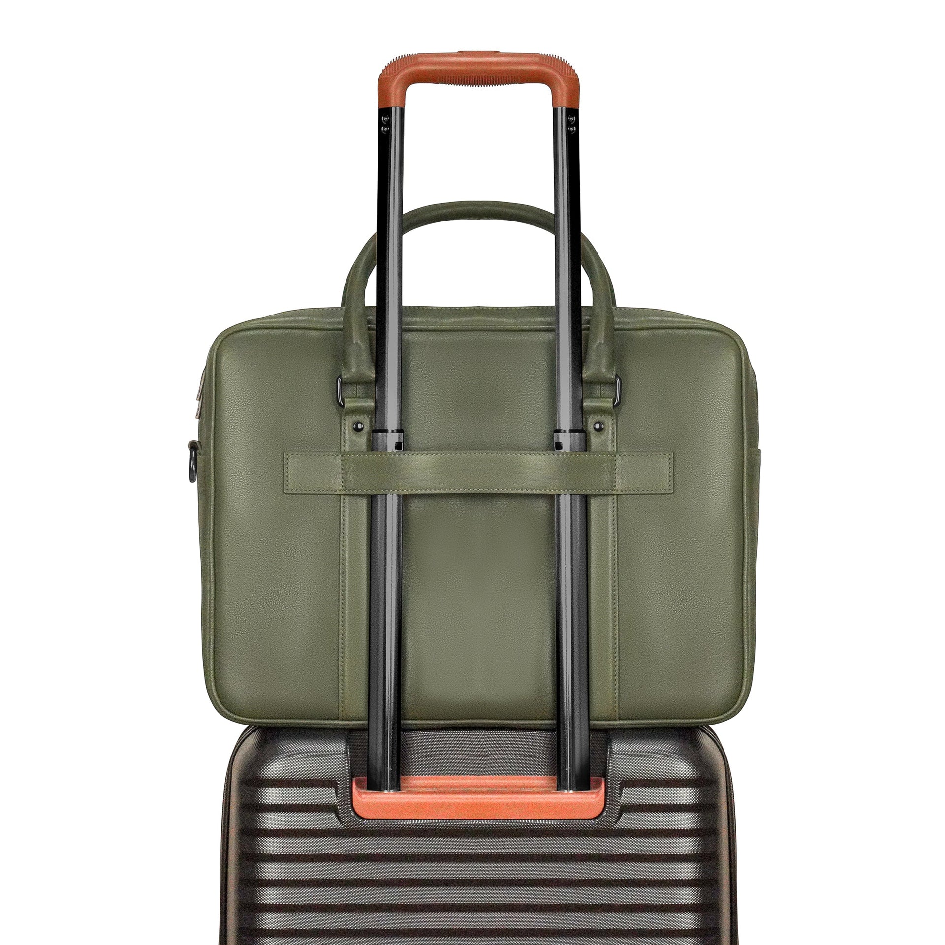 Onyx / Leather Briefcase Champs Luggage Shopify Collective