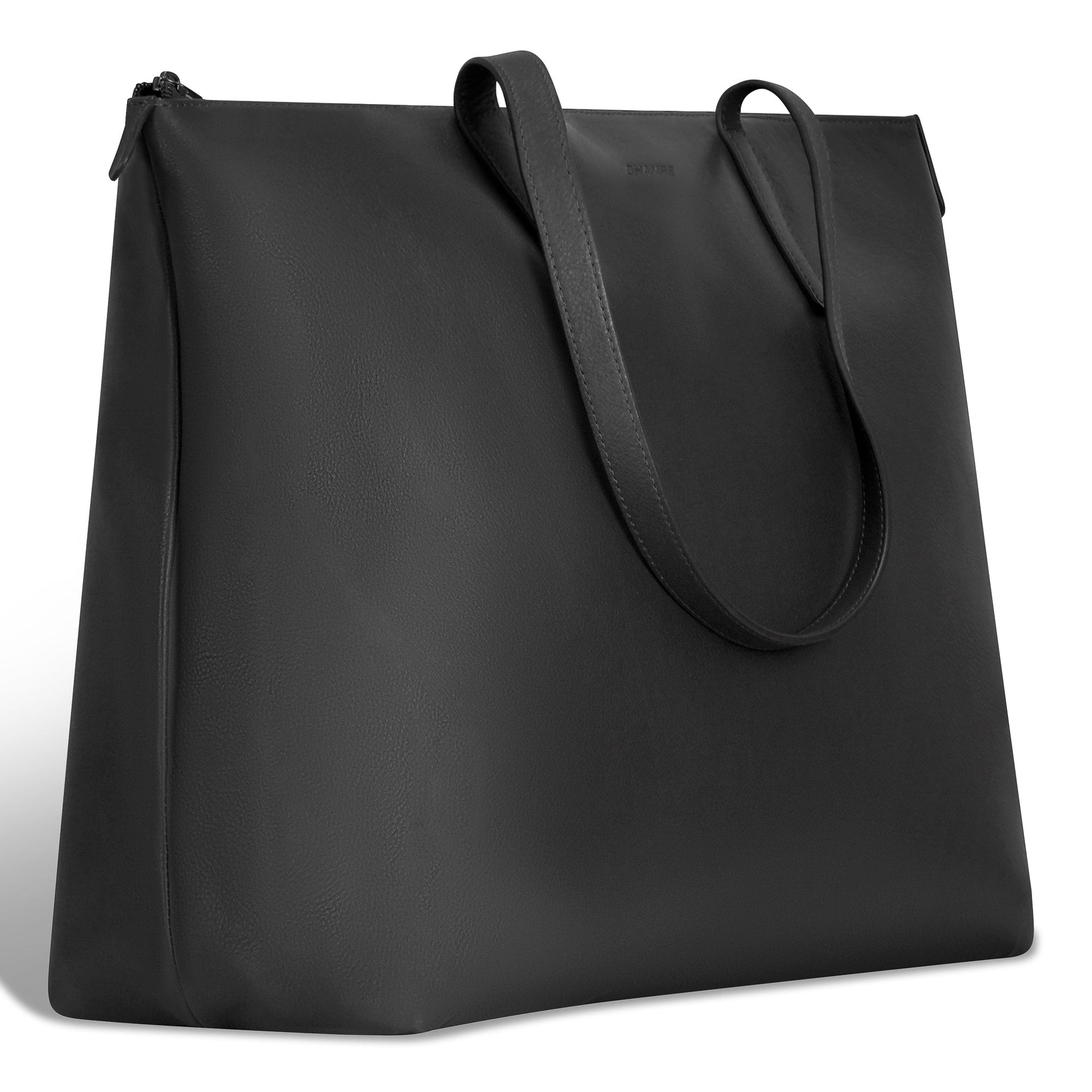 Onyx / Leather Business Tote Champs Luggage Shopify Collective