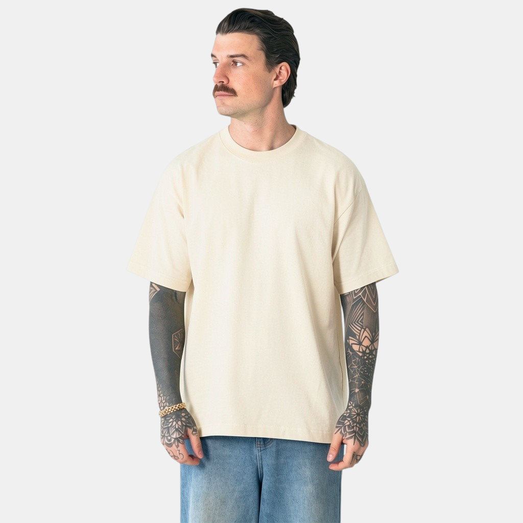 OPTIMA 47265, - Logan Boxy Tee, Cream