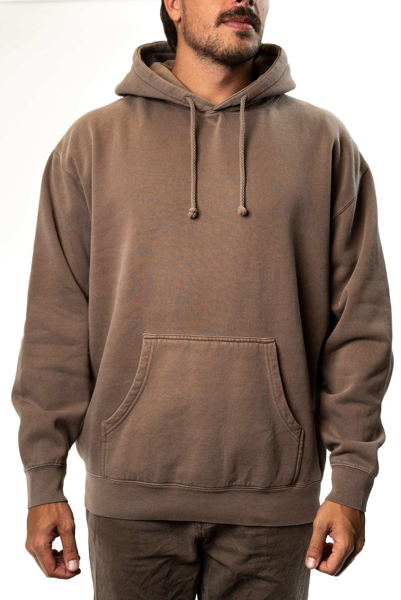 IND4000PD - Heavyweight Pigment Hooded Pullover Pigment Clay 4000 BASIC FLEECE COTTON / POLYESTER Heavyweight IND4000 IND4000PD INDEPENDENT MEN Pigment Dye PIGMENT DYES pullover PULLOVERS REGULAR tearaway
