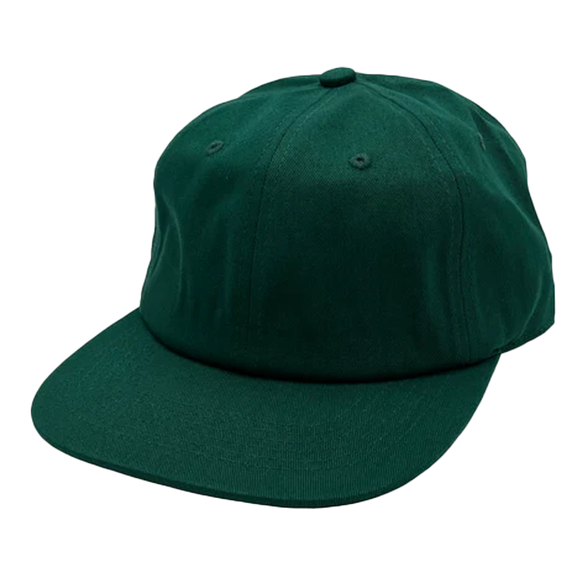 GNV-1004SBP - 6P Washed Cotton Dark Green One Size 6 PANELS COTTON FLAT low profile nissi caps SNAPBACK UNSTRUCTURED