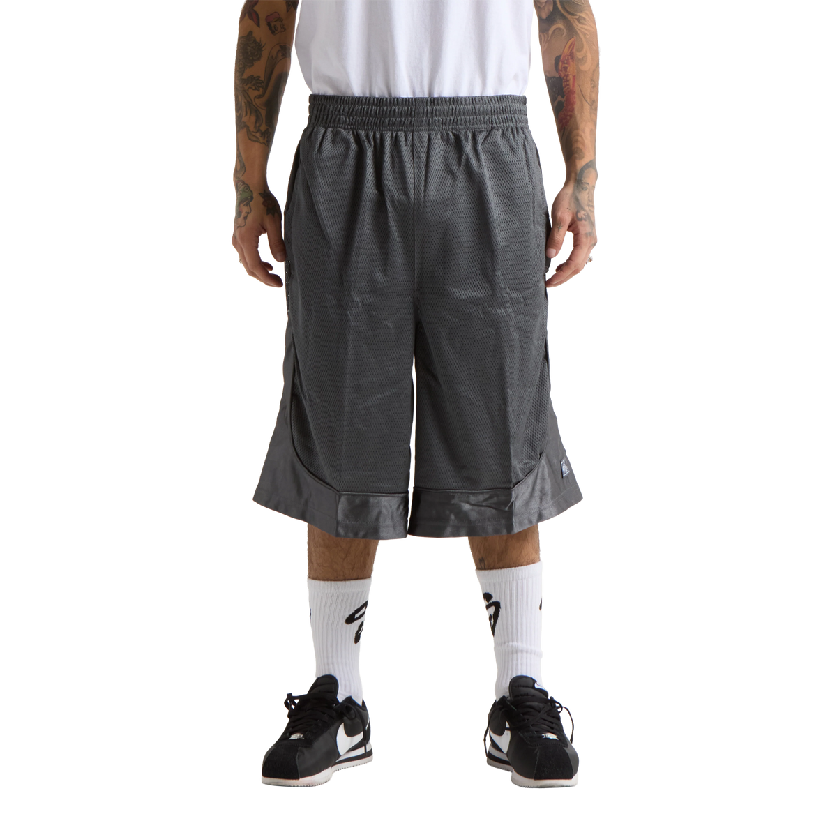 SHAKA WEAR Basketball Mesh Shorts, Closeout, Dark Grey