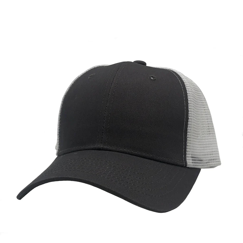 NISSI CAPS GN-1020, - Trucker Mesh, Dark Grey White