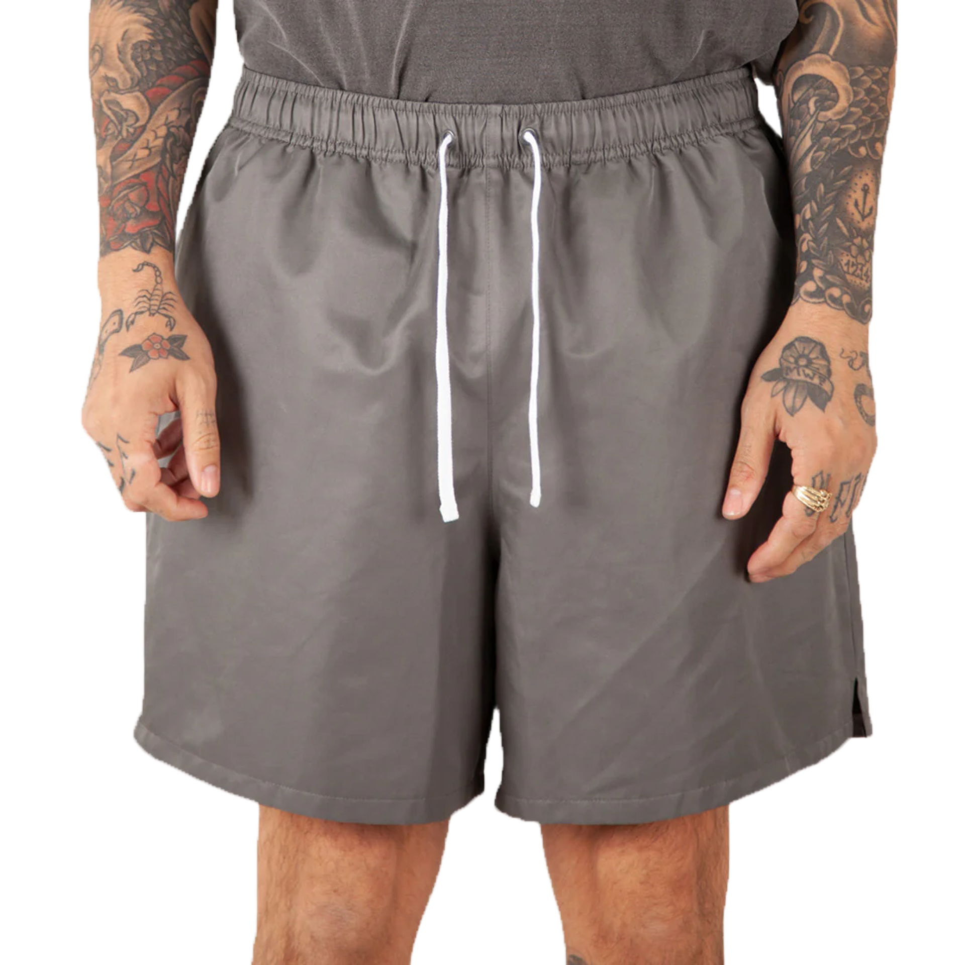 Running Shorts Dark Grey BOTTOMS MEN POLYESTER Shaka Wear