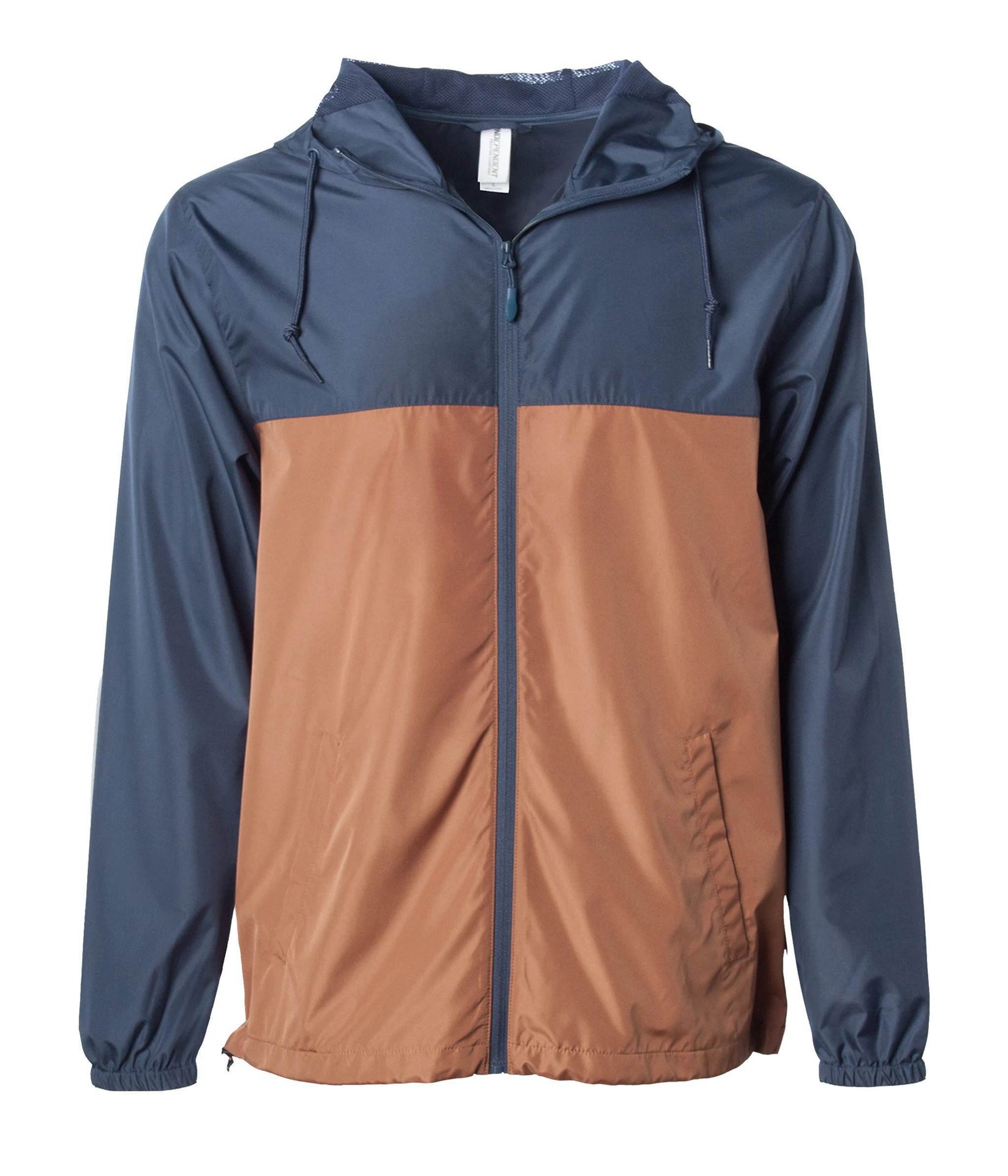 EXP54LWZ - Lightweight Windbreaker Jacket Classic Navy Saddle exp54 EXP54LWZ EXPEDITION INDEPENDENT jacket Lightweight OUTERWEAR PERFORMANCE POLYESTER shsdchildproduct tearaway UNISEX windbreaker