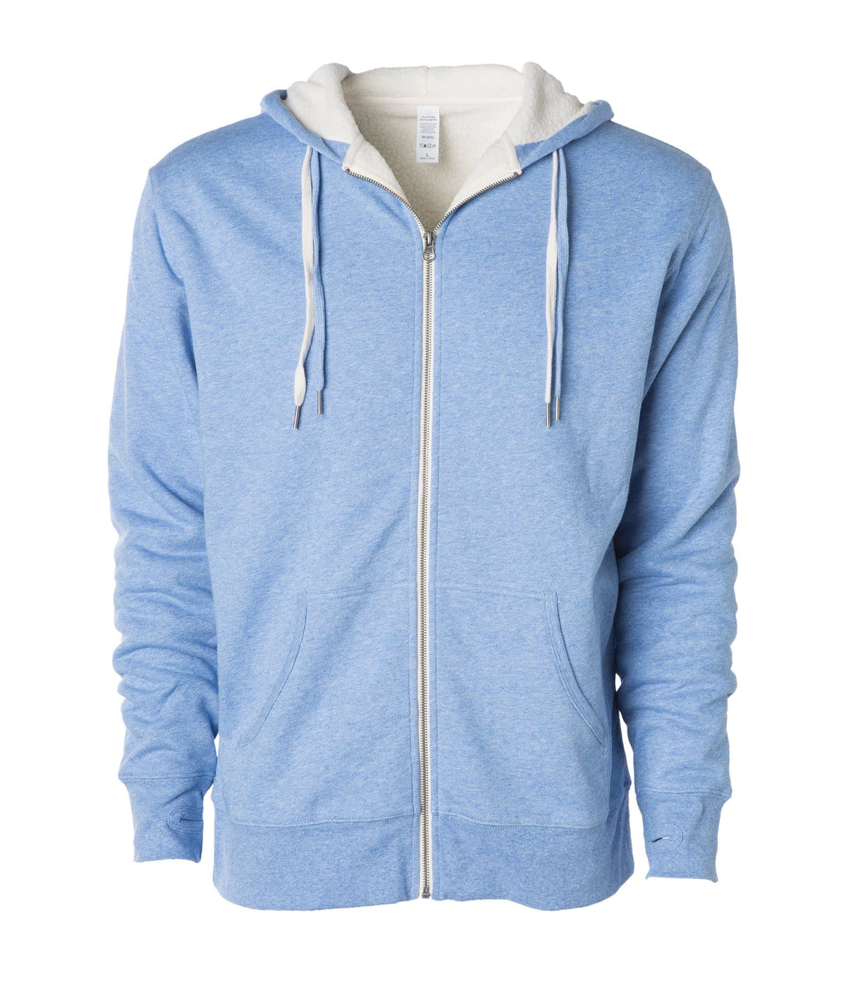 INDEPENDENT Unisex Heavyweight Sherpa Lined Heather Zip Hood