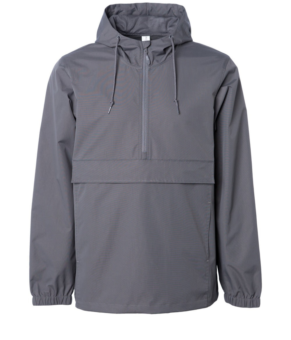 INDEPENDENT EXP94NAW, Water Resistant Windbreaker Anorak Jacket, Graphite