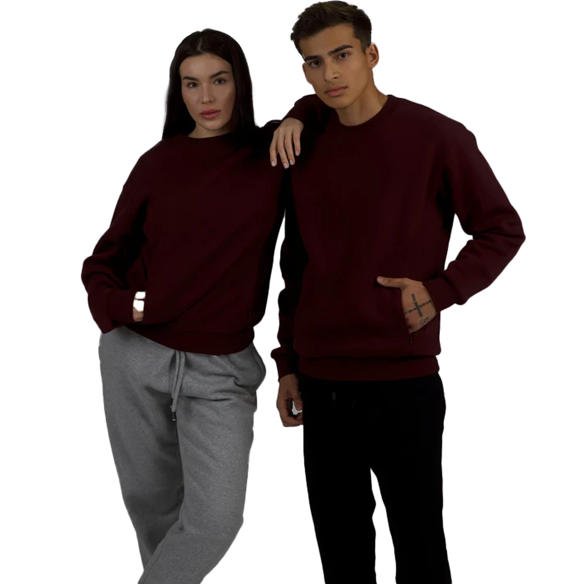 7115 - Crewneck With Invisible Zip 7115 AXISM COTTON / POLYESTER CREWS Heavyweight MEN REGULAR tearaway