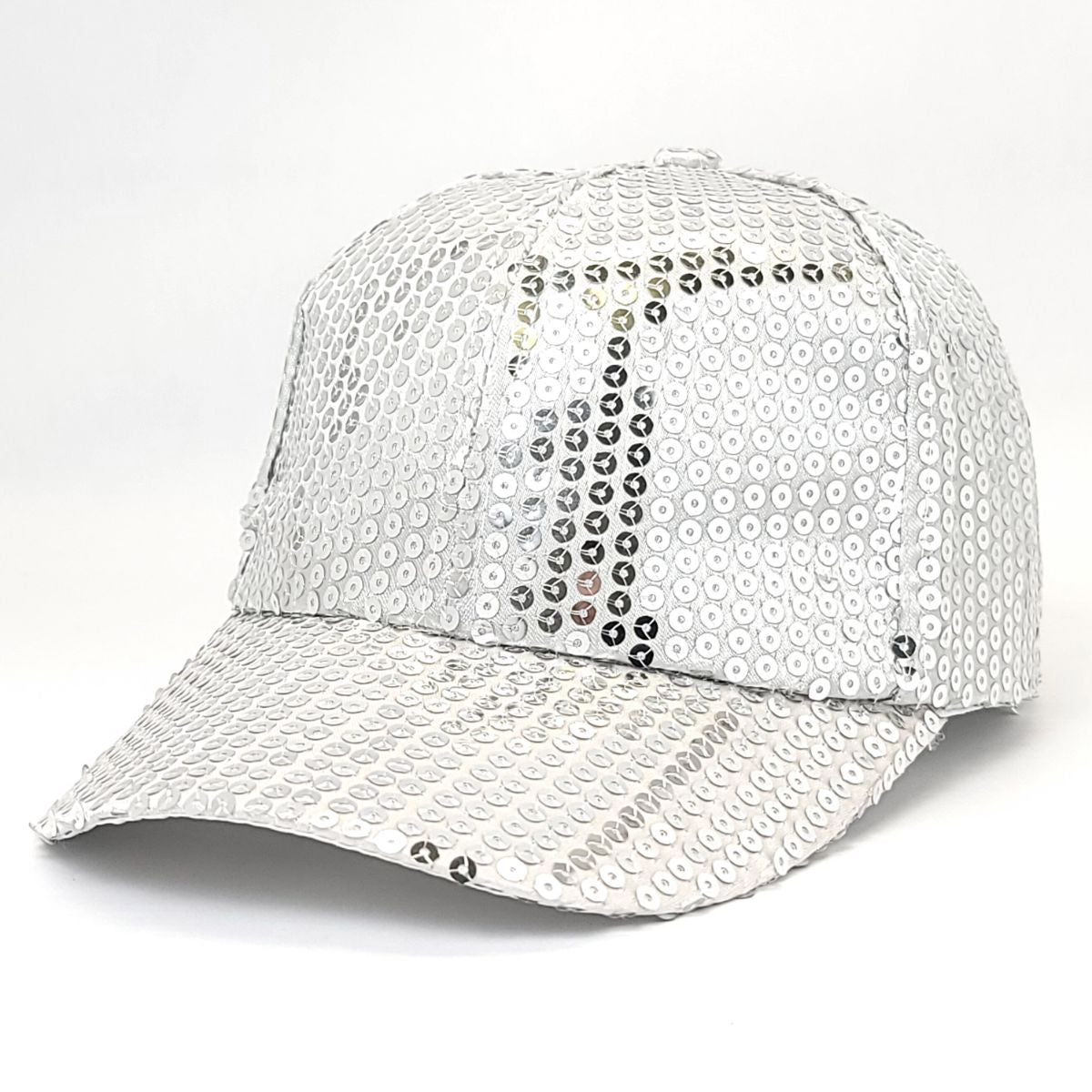 Fashion Cap - Sequin Spangles, Multi-Coloured Silver OSFA