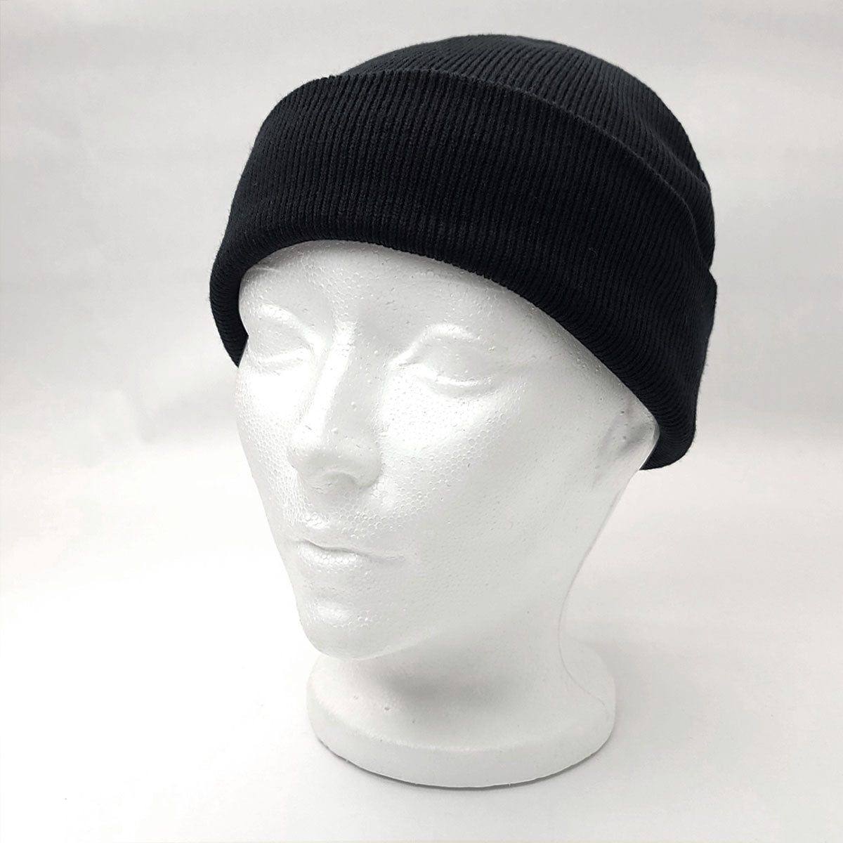 Fisherman Beanie - with Cuff, Muli Colours Black OSFA