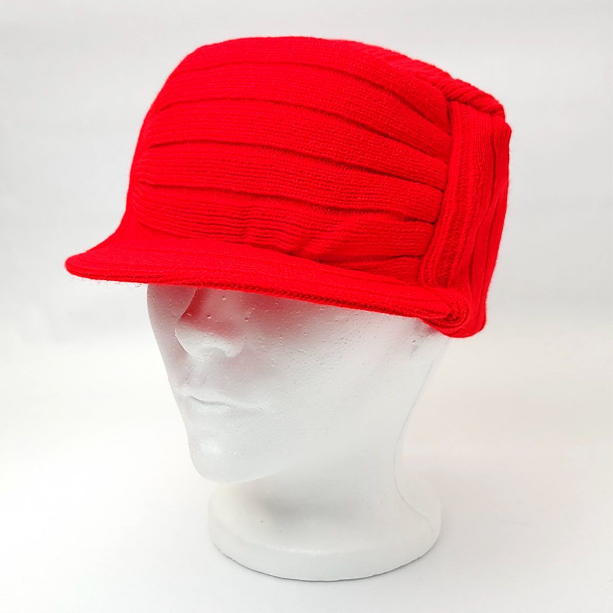 Military Knit Cap - Multi-Coloured Red OSFA