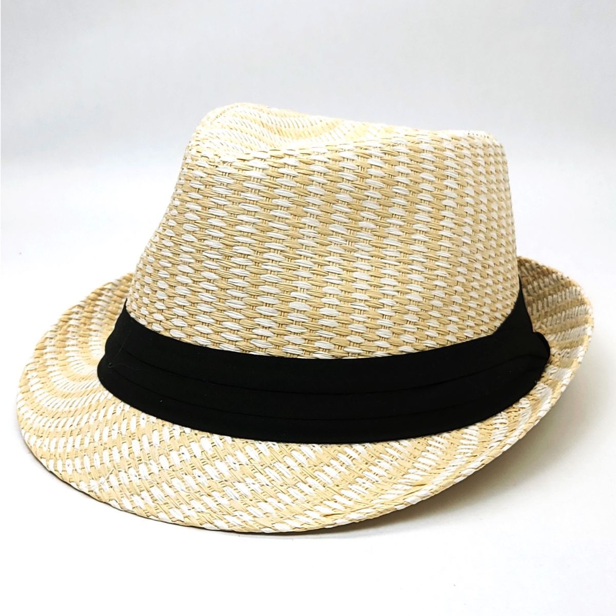 Fedora Hat FD246- 100% Straw, Natural, S/M & L/XL Fashion Hat Summer