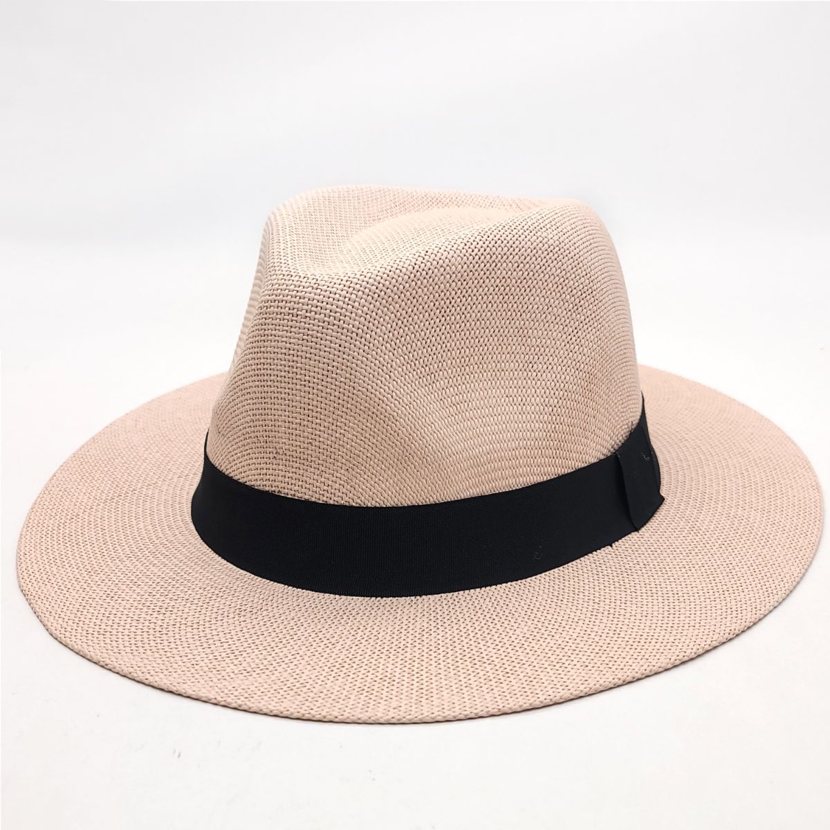 Panama Hat - F2025, 100% Straw, Multi-Coloured, OSFA, Adjustable Pink OSFA Fashion Hat New