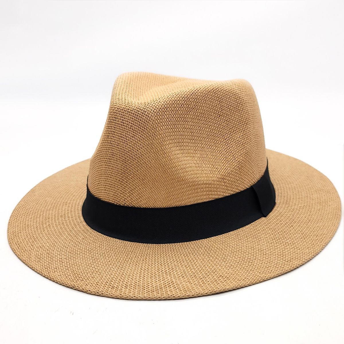 Panama Hat - F2025, 100% Straw, Multi-Coloured, OSFA, Adjustable Light Brown OSFA Fashion Hat New
