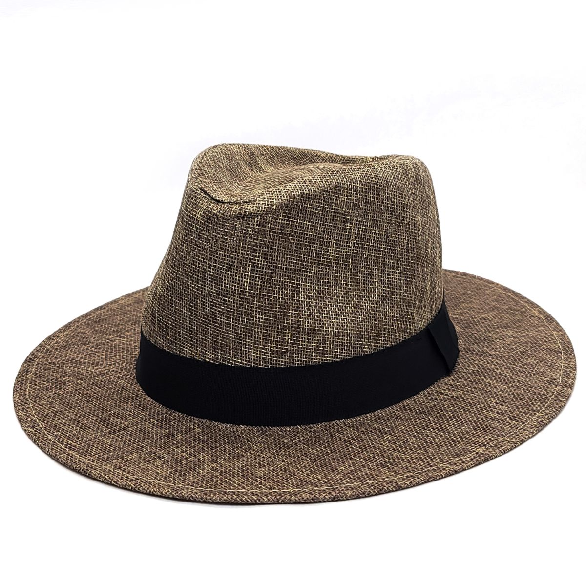 Panama Hat - F6050, 100% Linen, Multi-Coloured, OSFA, Adjustable Grey OSFA Fashion Hat New