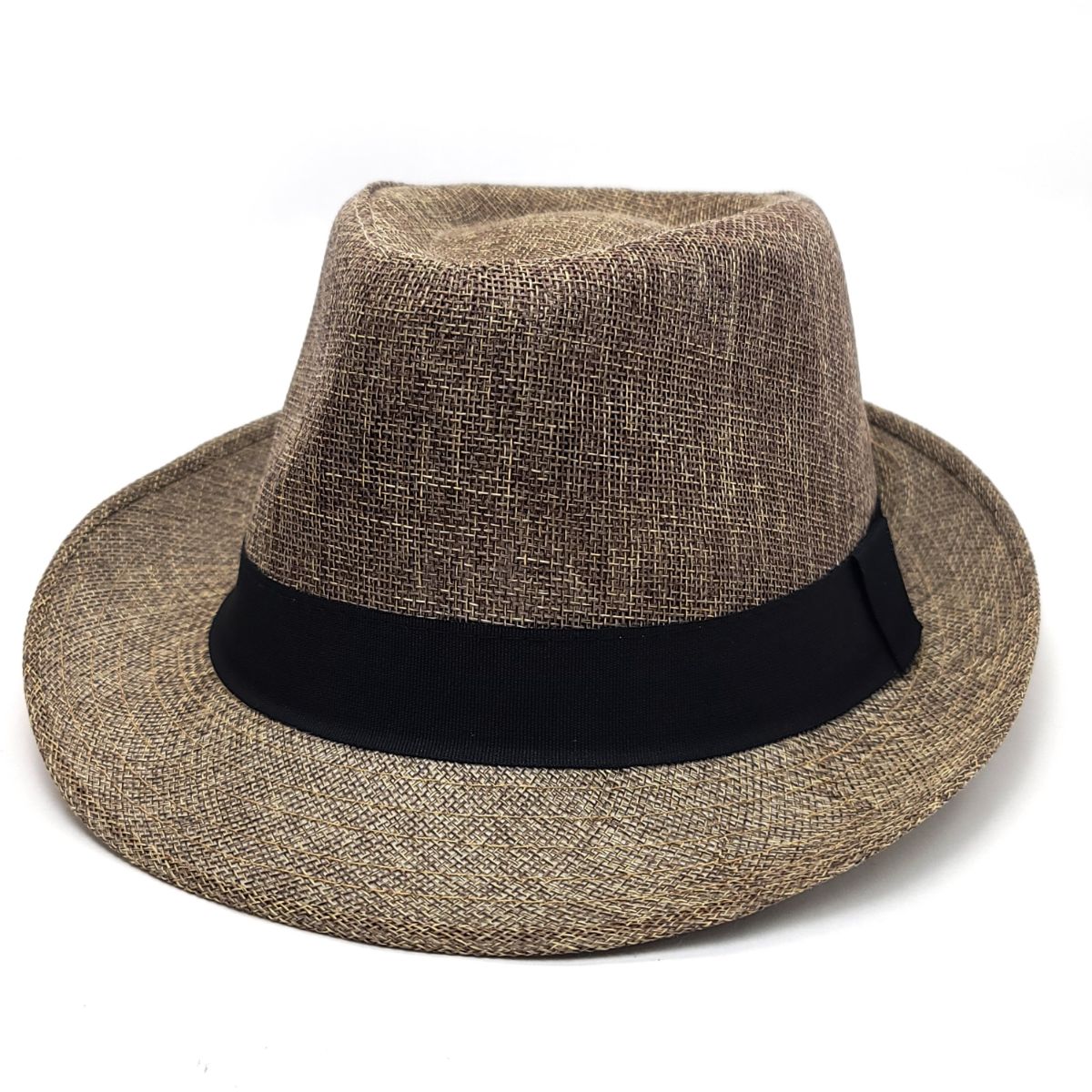Fedora Hat - F6051, 100% Linen, Multi-Coloured, OSFA, Adjustable Grey OSFA Fashion Hat New