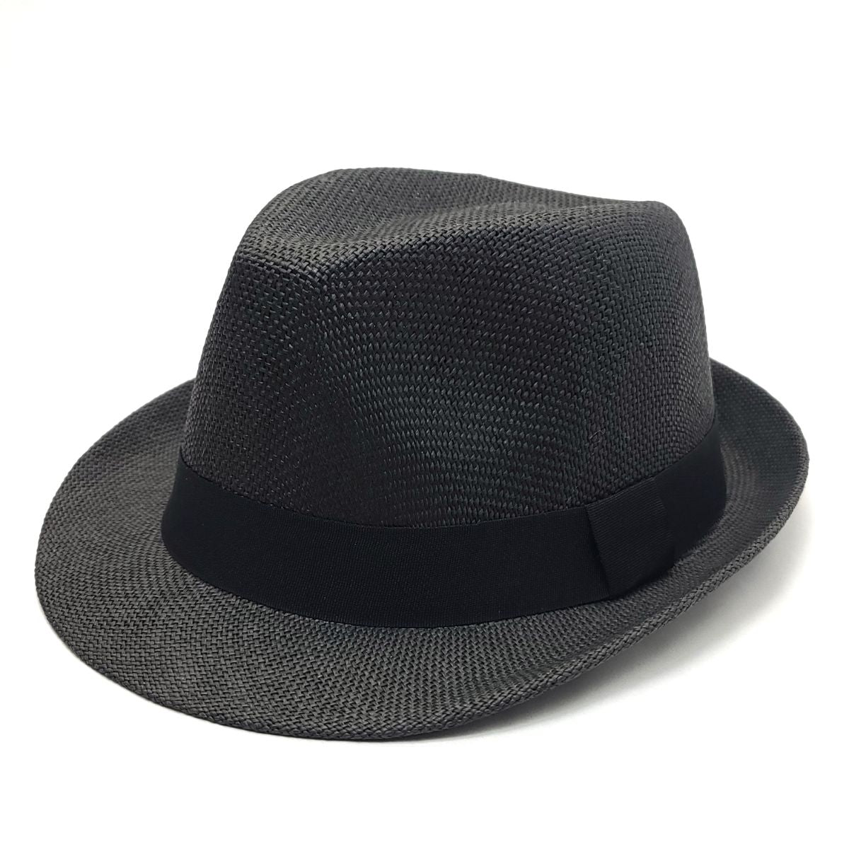 Fedora Hat - F2781, 100% Straw, Multi-Coloured, OSFA, Adjustable Black OSFA Fashion Hat New