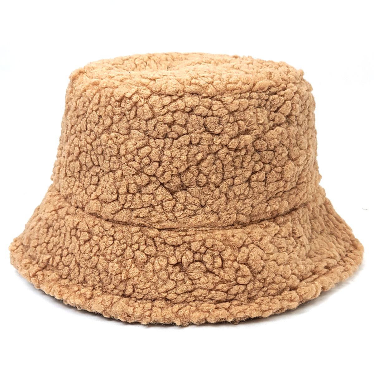 Sherpa Fleece Bucket Hat - Multi-Coloured Khaki OSFA Bucket Hats