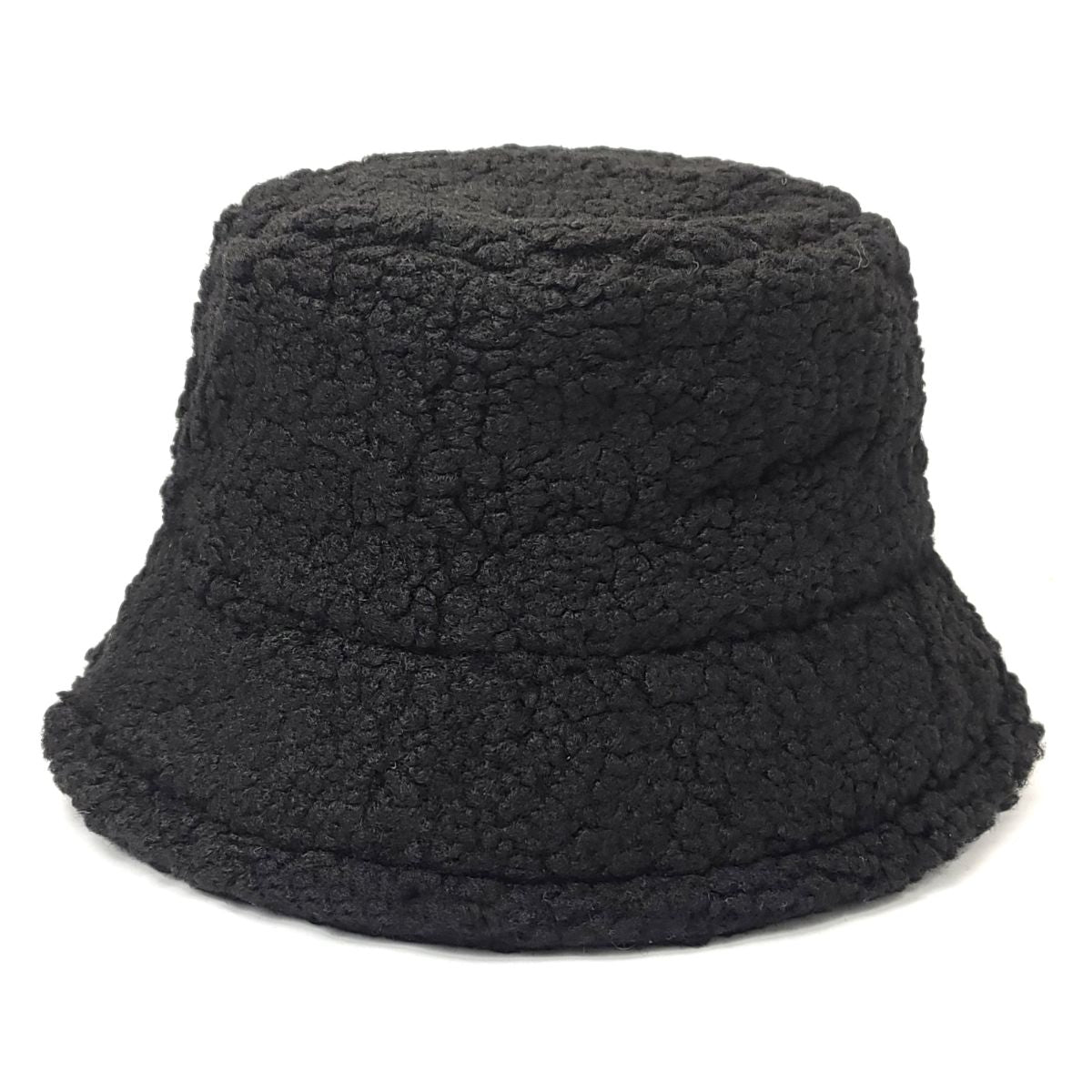 Sherpa Fleece Bucket Hat - Multi-Coloured Black OSFA Bucket Hats