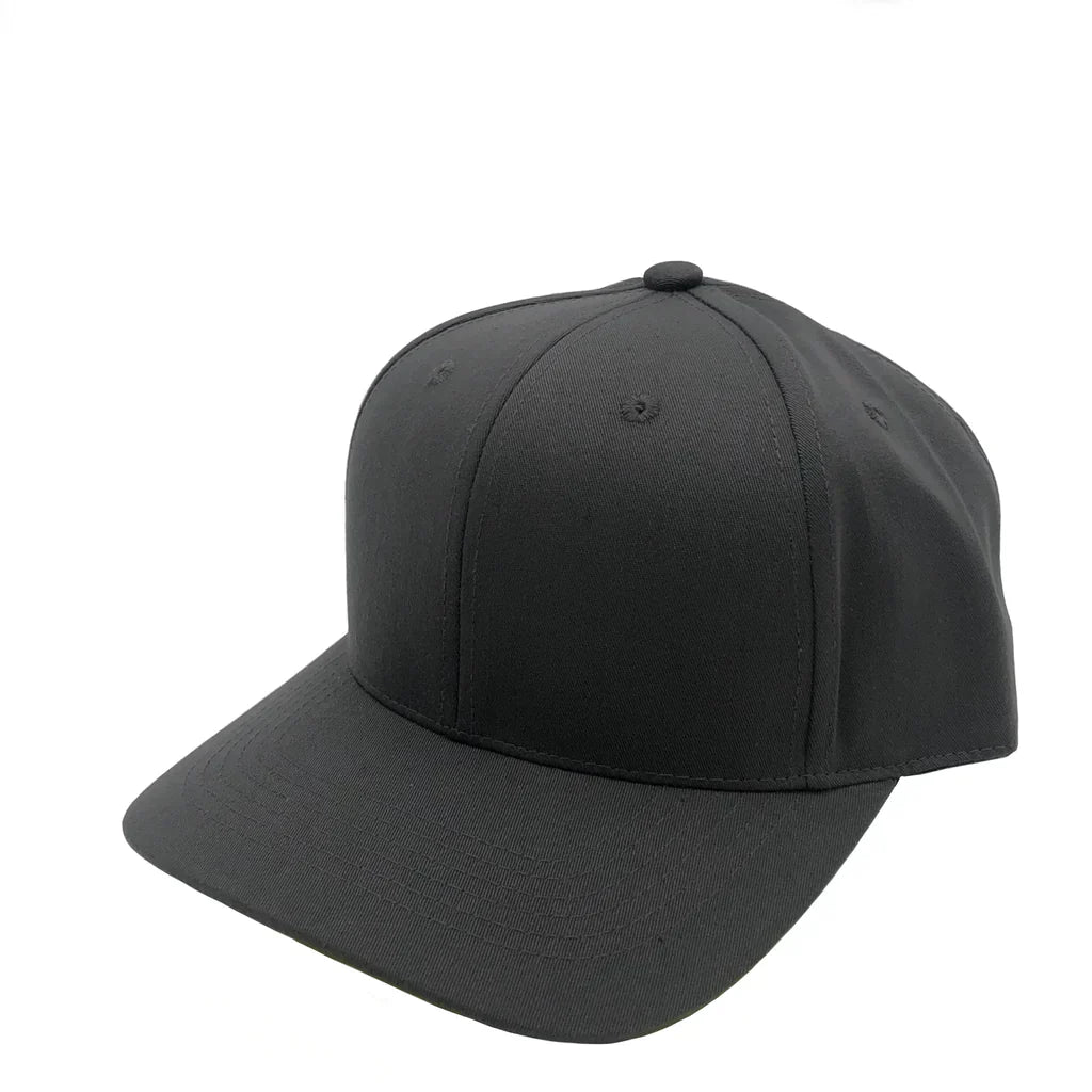 GNV-004 - Premium Pro Style 6 Panels Cap Charcoal One Size 6 PANELS COTTON / POLYESTER CURVE HIGH PROFILE nissi caps SNAPBACK STRUCTURED UNISEX
