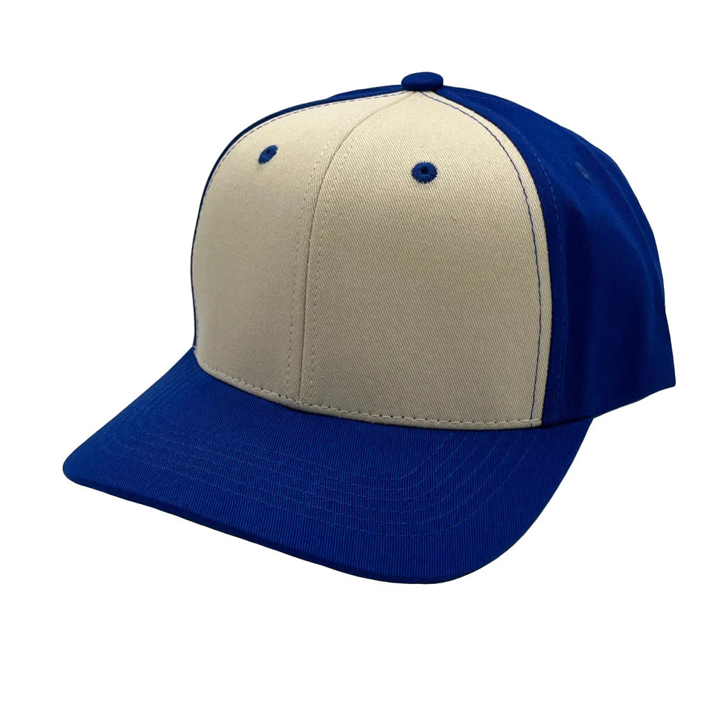 GNV-004 - Premium Pro Style 6 Panels Cap Royal Stone One Size 6 PANELS COTTON / POLYESTER CURVE HIGH PROFILE nissi caps SNAPBACK STRUCTURED UNISEX