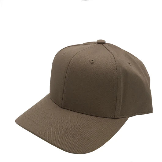 GNV-004 - Premium Pro Style 6 Panels Cap Khaki One Size 6 PANELS COTTON / POLYESTER CURVE HIGH PROFILE nissi caps SNAPBACK STRUCTURED UNISEX