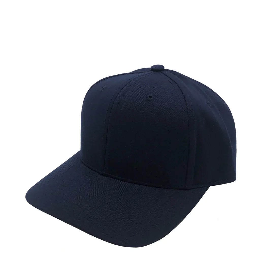 GNV-004 - Premium Pro Style 6 Panels Cap Navy One Size 6 PANELS COTTON / POLYESTER CURVE HIGH PROFILE nissi caps SNAPBACK STRUCTURED UNISEX