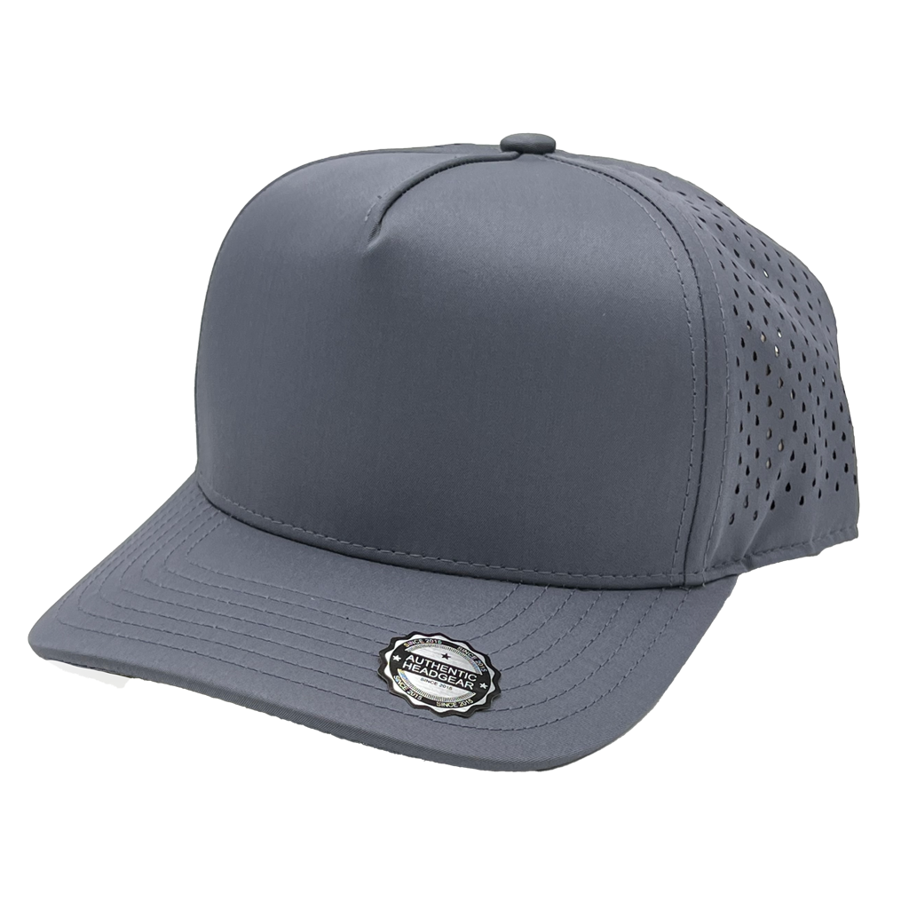 GNV-DT724 - 5 Panels Droplets Mesh Curved Bill Dark Grey One Size 5 PANELS CURVE hats HIGH PROFILE MESH nissi caps POLYESTER SNAPBACK STRUCTURED UNISEX