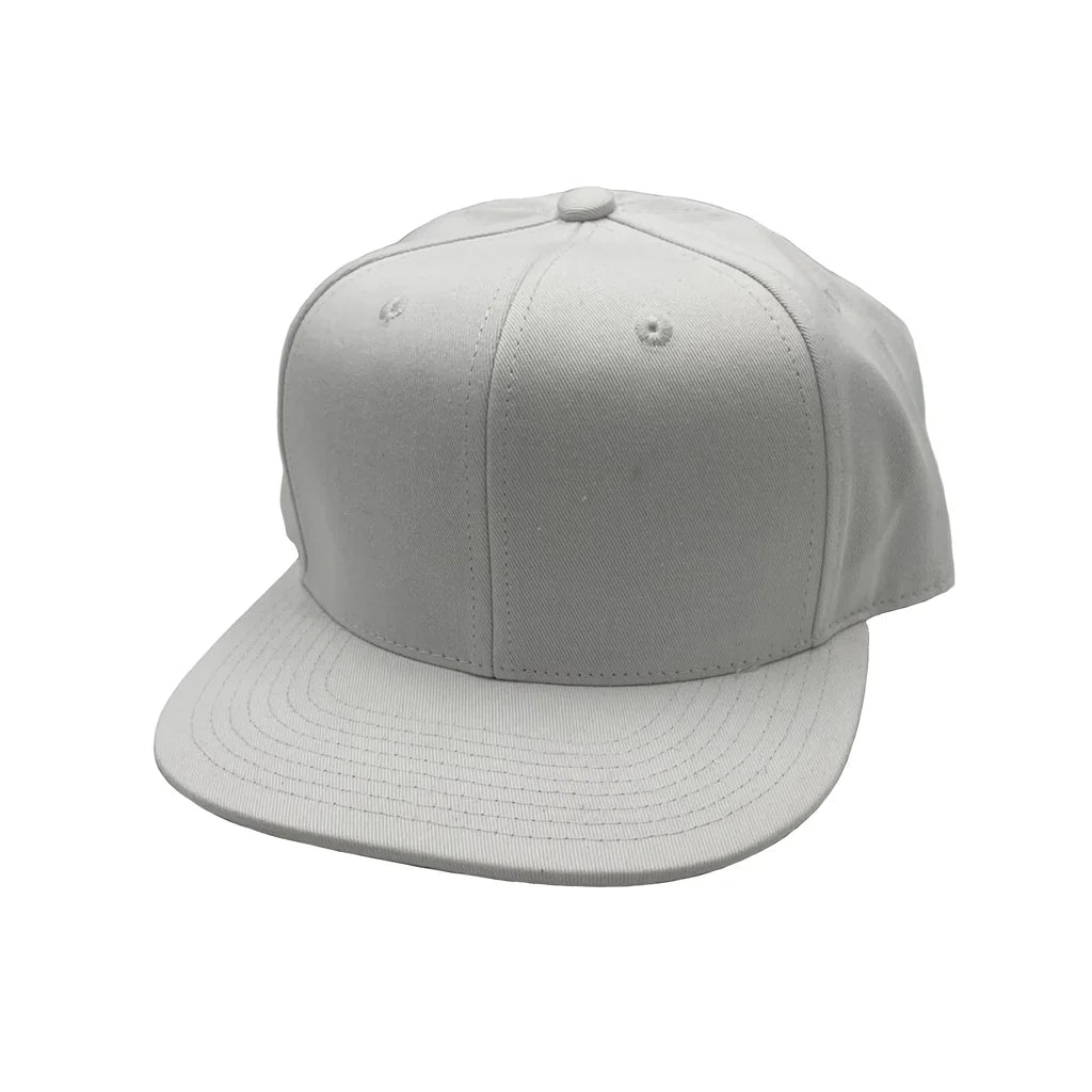 NISSI CAPS GNV-OTS001, - 6 Panels Flat Bill Snapback, White