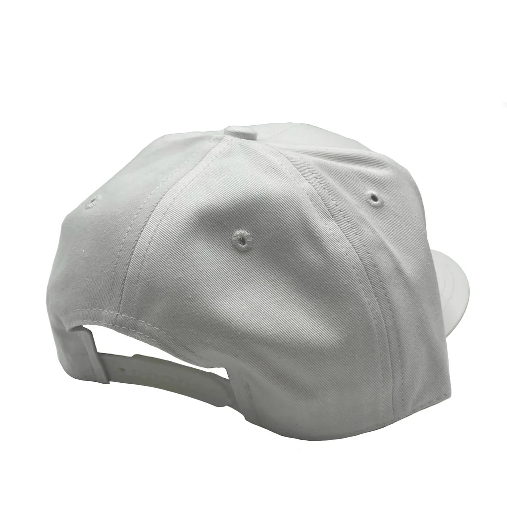 NISSI CAPS GNV-OTS001, - 6 Panels Flat Bill Snapback, White