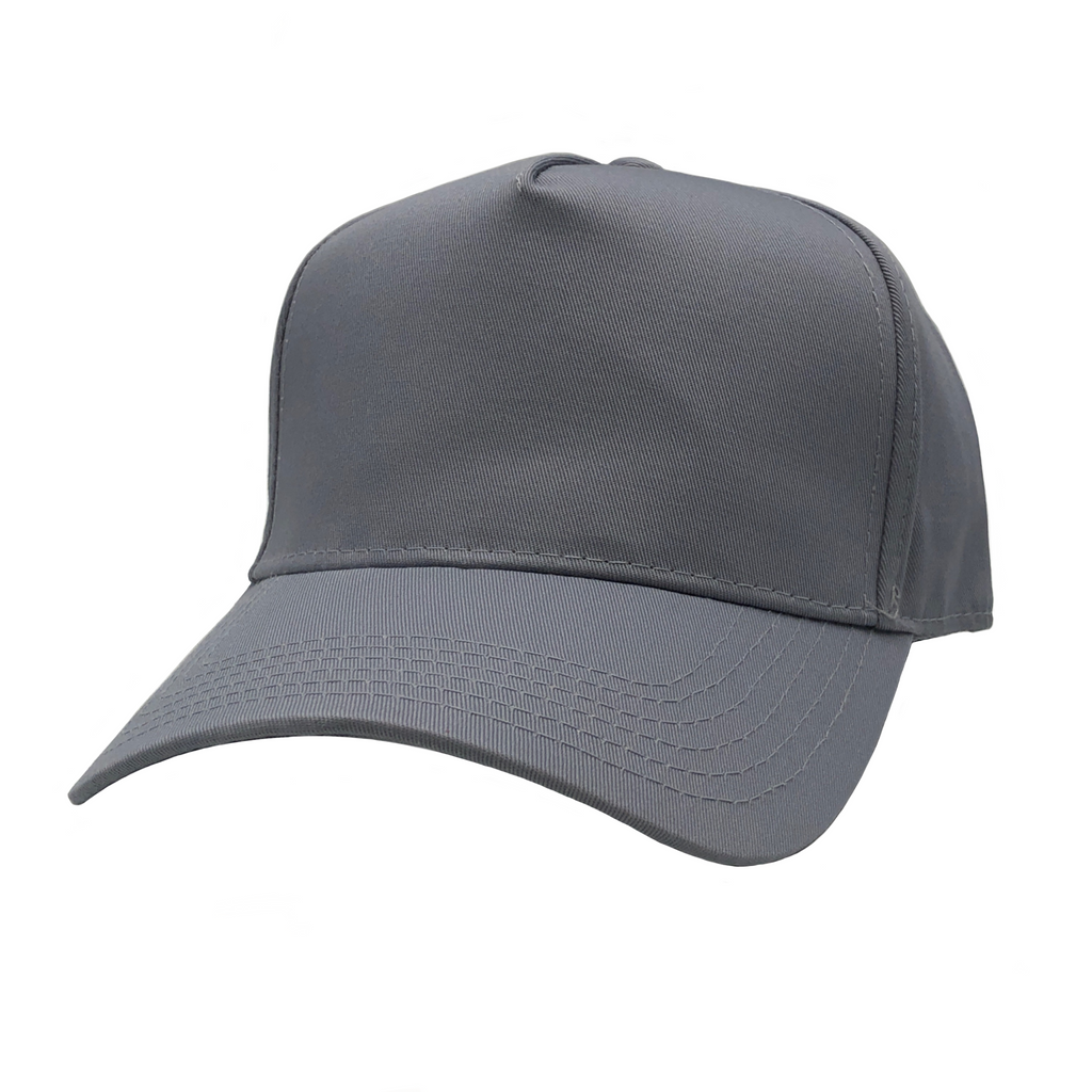 GN-1051-5P - Pro Style Cap Gray One Size 5 PANELS casquette COTTON / POLYESTER CURVE hat hats headwear HIGH PROFILE NISSI nissi caps SNAPBACK STRUCTURED UNISEX