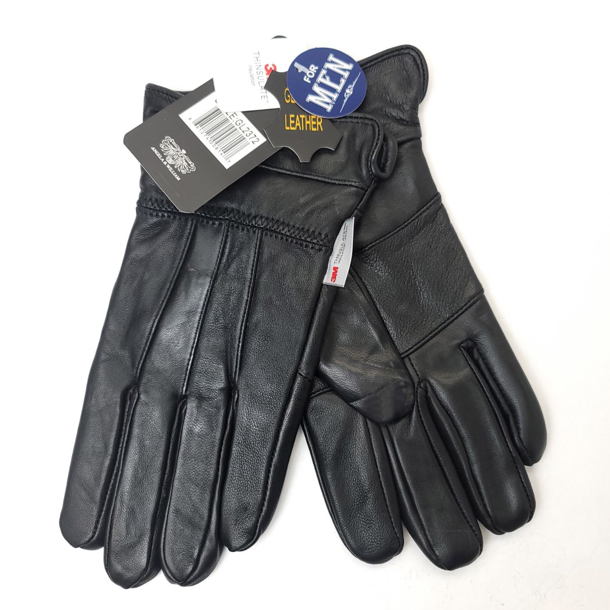 Men's Leather Gloves - GL2374, Genuine Leather, 4 Sizes Dozen Special winter accessories
