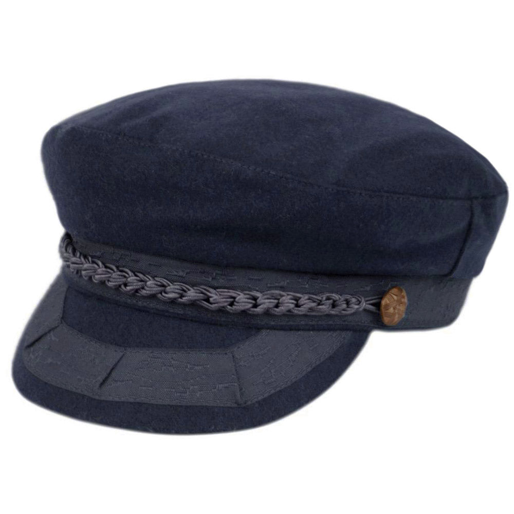 Greek Fisherman Hat - CD1970, 100% Wool, 2 sizes Navy Fashion Hat