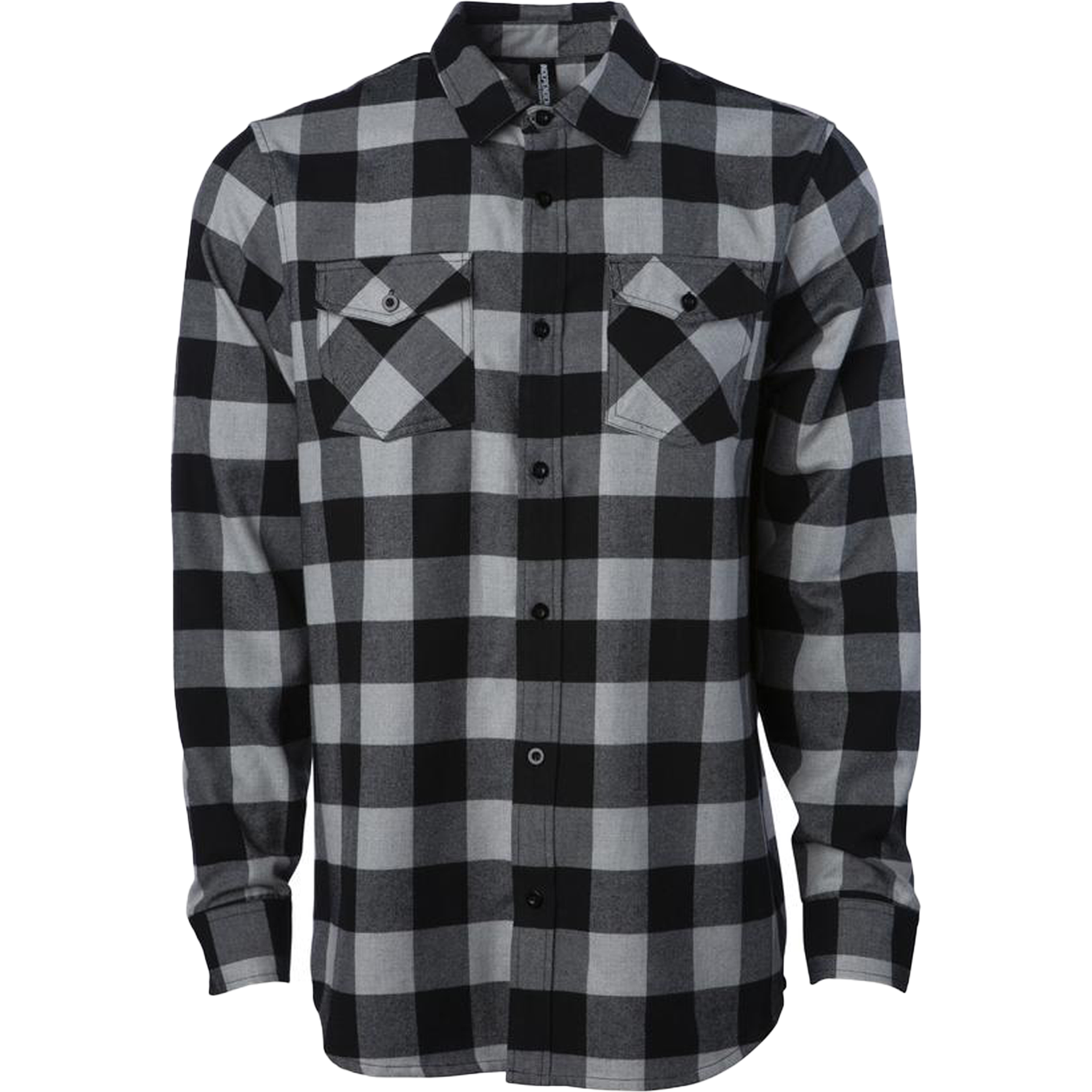 EXP50F - Men's Flannel Shirt Grey Heather Black COTTON / POLYESTER CREWS EXP50 EXP50F EXPEDITION FLANNEL FLANNELS INDEPENDENT MEN mens REGULAR SHIRT tearaway