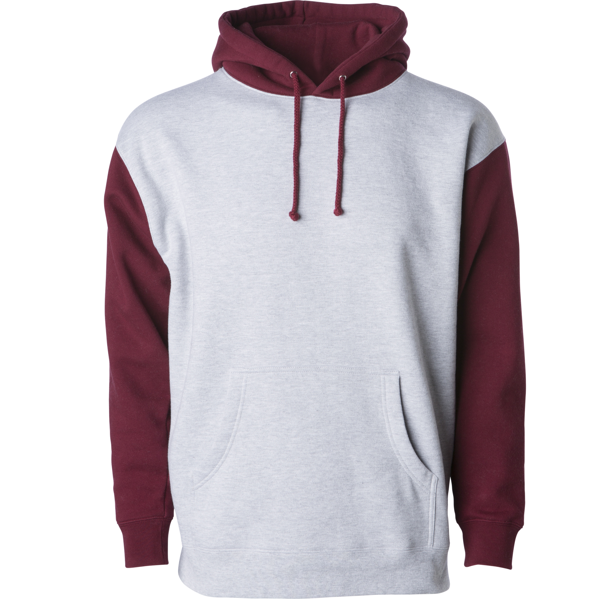 IND4000 - Men's Heavyweight Pullover Hoodie Grey Heather Currant Sleeve 4000 BASIC FLEECE Classic CLOSEOUT COTTON / POLYESTER Heavyweight hoodie HOODIES ind IND4000 INDEPENDENT MEN Men's pullover PULLOVERS REGULAR shsdparentproduct sweatshirt tearaway