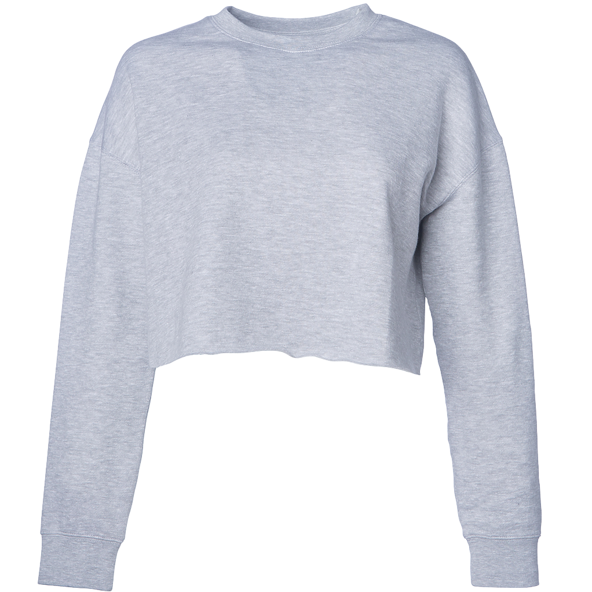AFX24CRPC - Women's Lightweight Crop Crew Neck Grey Heather AFX BASIC FLEECE COTTON / POLYESTER CREWS crop top INDEPENDENT Lightweight tearaway WOMEN