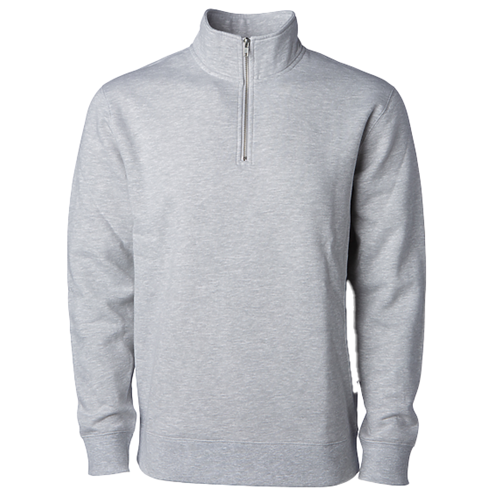 SS4600QZ - Midweight Quarter Zip Grey Heather 1/4 ZIP COTTON / POLYESTER INDEPENDENT MEN MIDWEIGHT QUARTER ZIP REGULAR SS4600QZ STANDARD SUPPLY tearaway