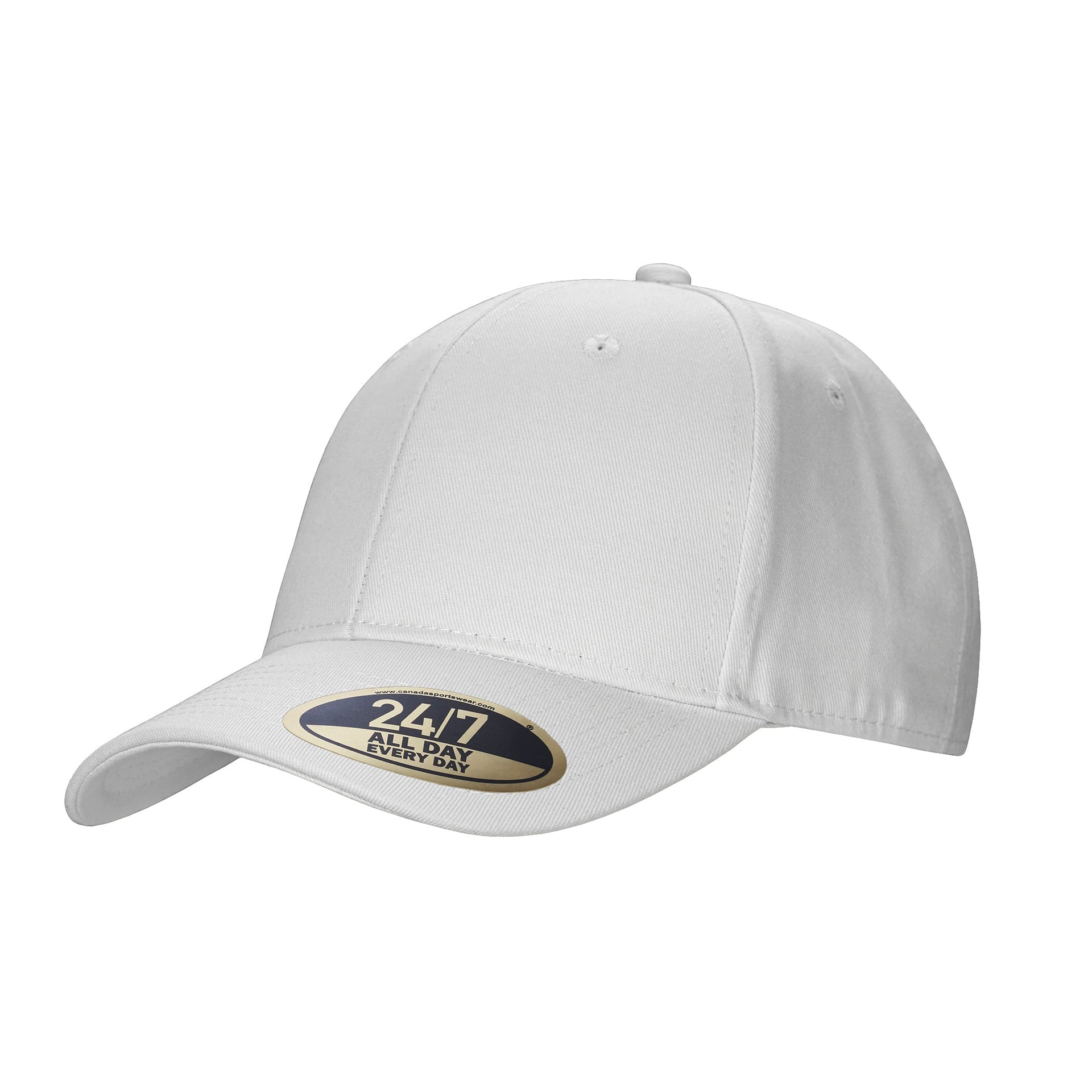 H08200 - Value - Snap Back Cotton Twill Cap White 08200 8200 __label:IN-STOCK c130 caps cotton cap y130