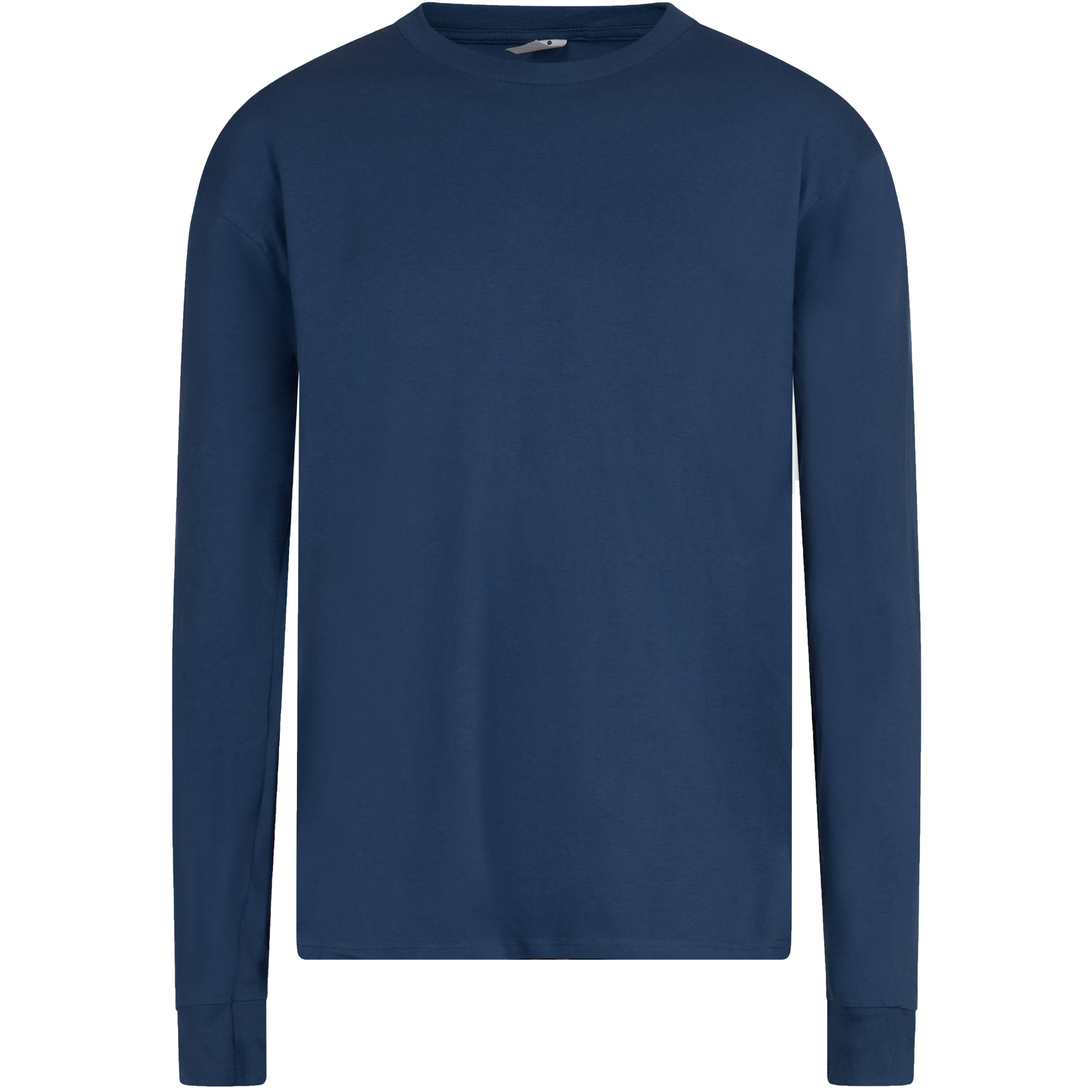 47367 - Logan Long Sleeve Harbor Blue COTTON LONG SLEEVE TEES MEN MEN TEE mens OPTIMA REGULAR tearaway tshirts UNFITTED