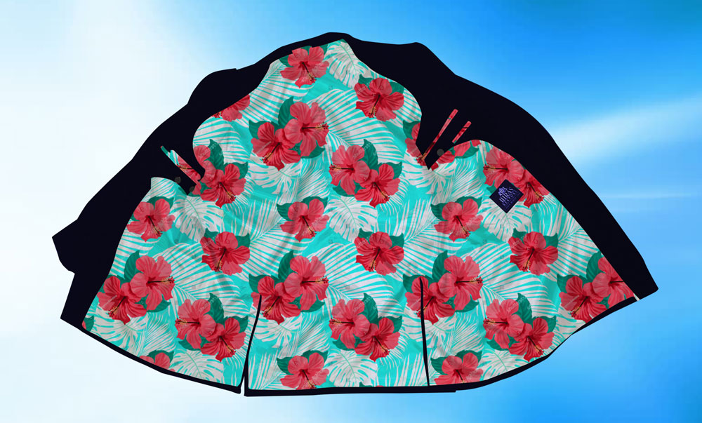 The Signature Liner | Custom Wedding Photo Suit Liner custom suit fabric sublimation suit