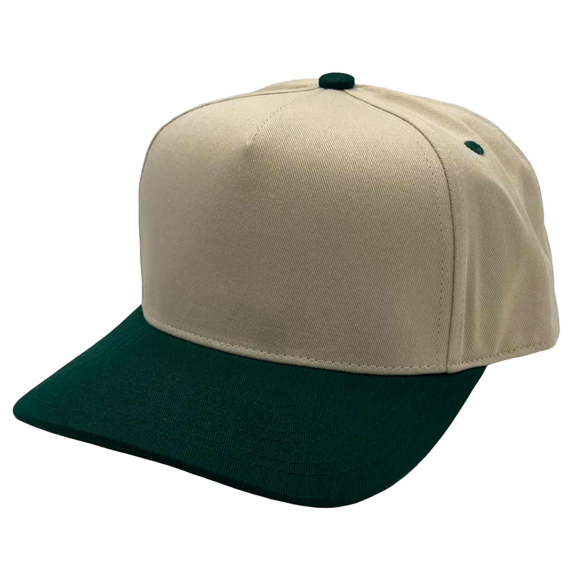 GNV-007 - Premium Pro Style Cap Hunter Green Stone One Size 5 PANELS COMING SOON COTTON / POLYESTER CURVE HIGH PROFILE NISSI nissi caps SNAPBACK STRUCTURED UNISEX