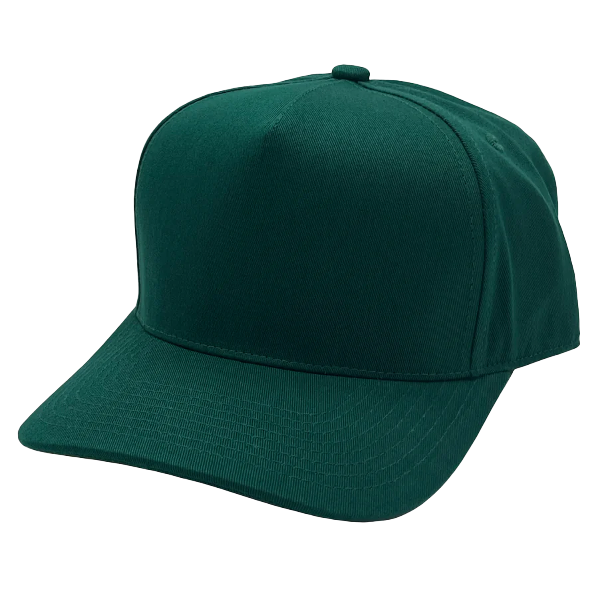 GNV-007 - Premium Pro Style Cap Hunter Green One Size 5 PANELS COMING SOON COTTON / POLYESTER CURVE HIGH PROFILE NISSI nissi caps SNAPBACK STRUCTURED UNISEX