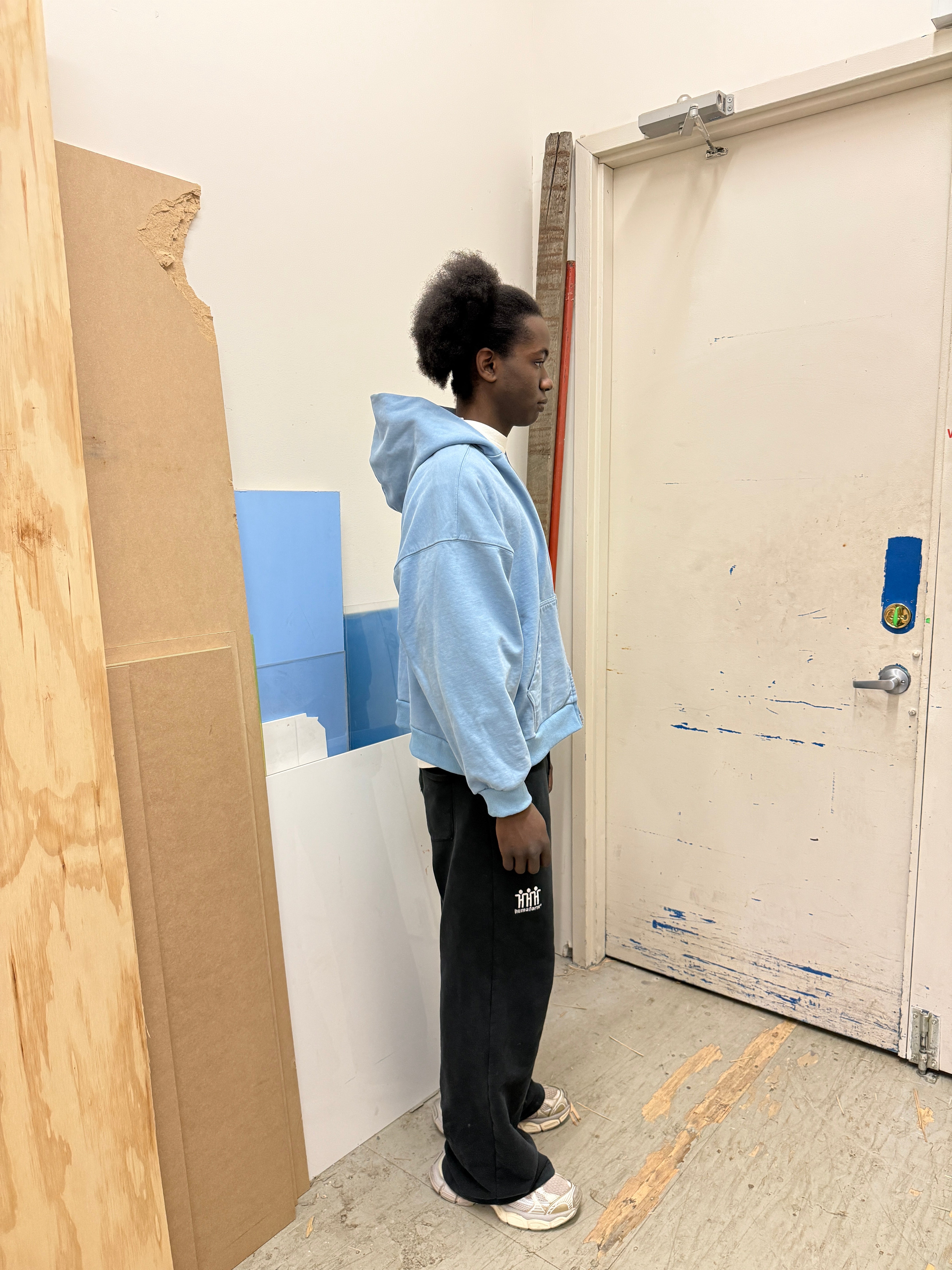 Blue Zip-Up Hoodie Humaform Shopify Collective