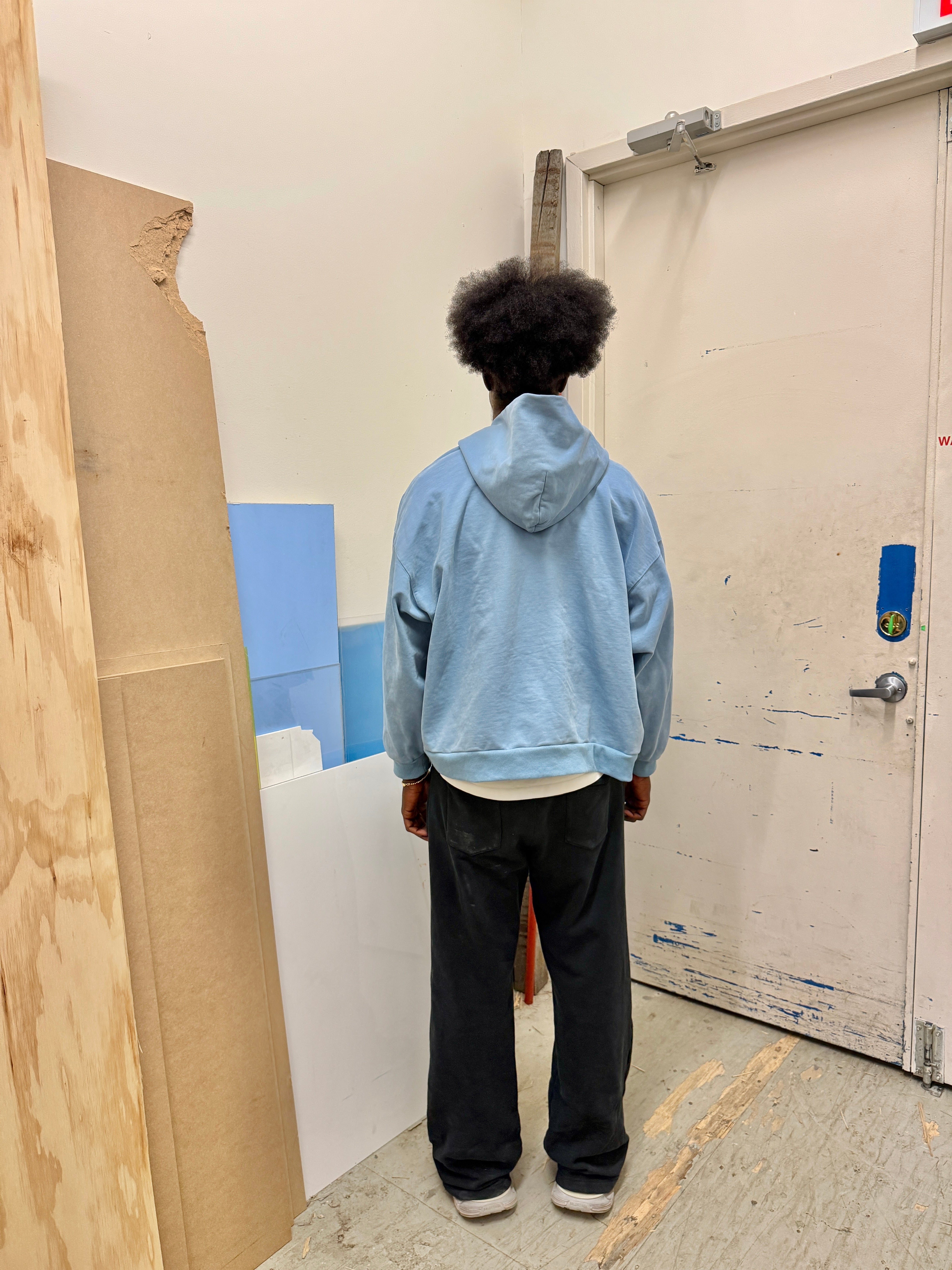 Blue Zip-Up Hoodie Humaform Shopify Collective